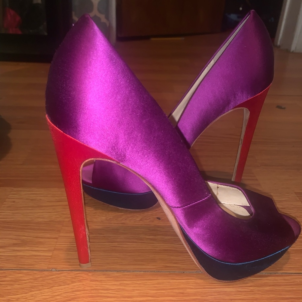 Brian Atwood peep toe pumps